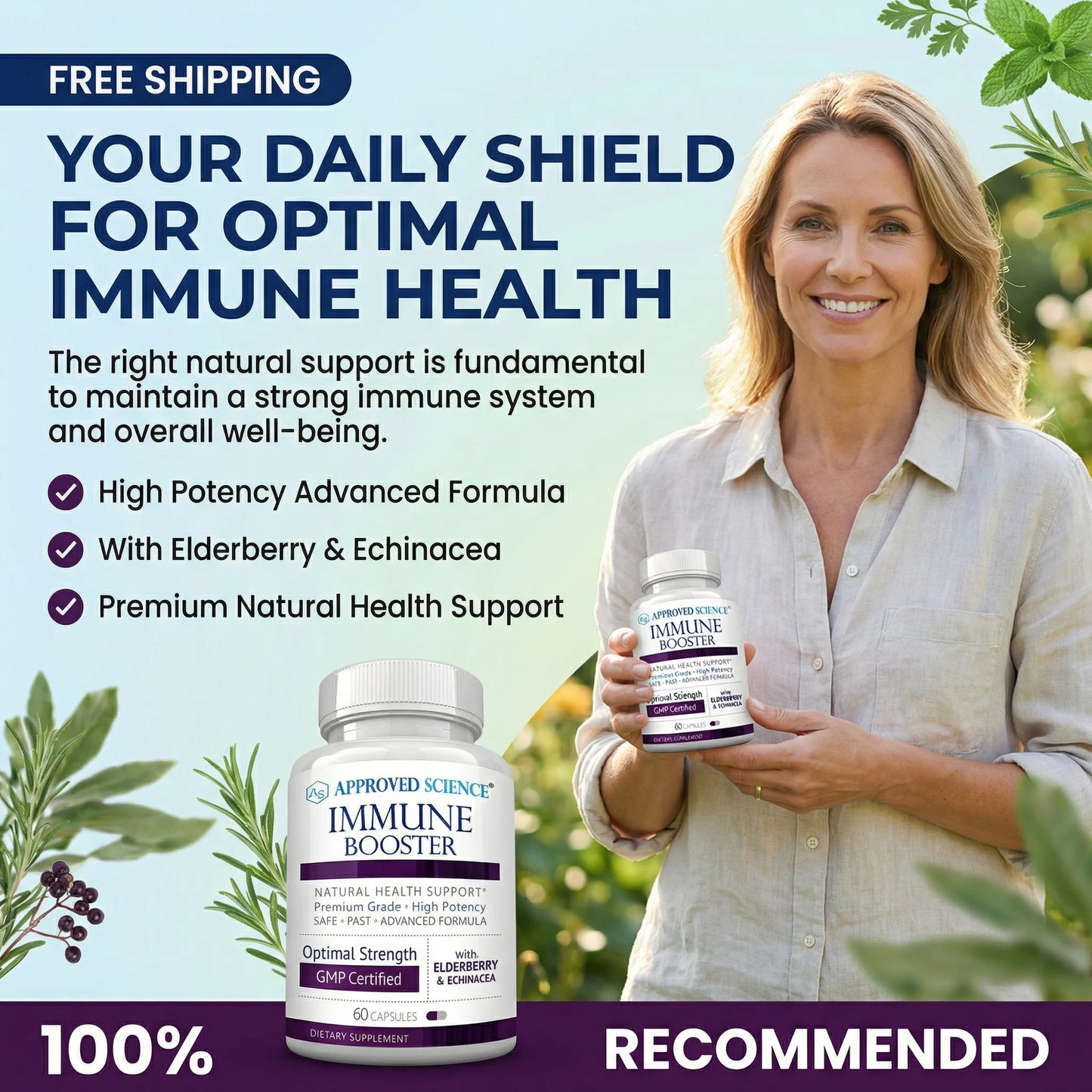 Immune Booster (Echinacea&Elderberry) 60 caps